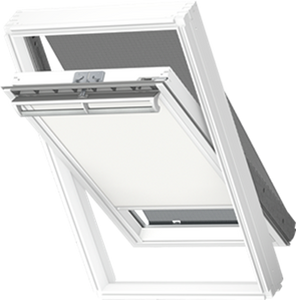 VELUX DOP Manual Blackout & Awning Blind Combination (White Trims)