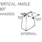 Keymer Handmade Clay 90° External Angles PAIRS (All Colours)