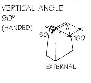 Keymer Handmade Clay 90° External Angles PAIRS (All Colours)