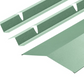 Cladco 130° Ridge Flashing and Z-Bar Kit for Standing Seam - 3m x 185mm x 185mm