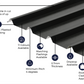 Cladco 32/1000 Box Profile 0.7 PVC Plastisol Coated Roof Sheet - Black