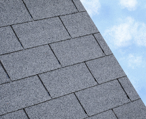 Standard 3 Tab Square Bitumen Roof Felt Shingles - Grey (2.42m2 Pack)