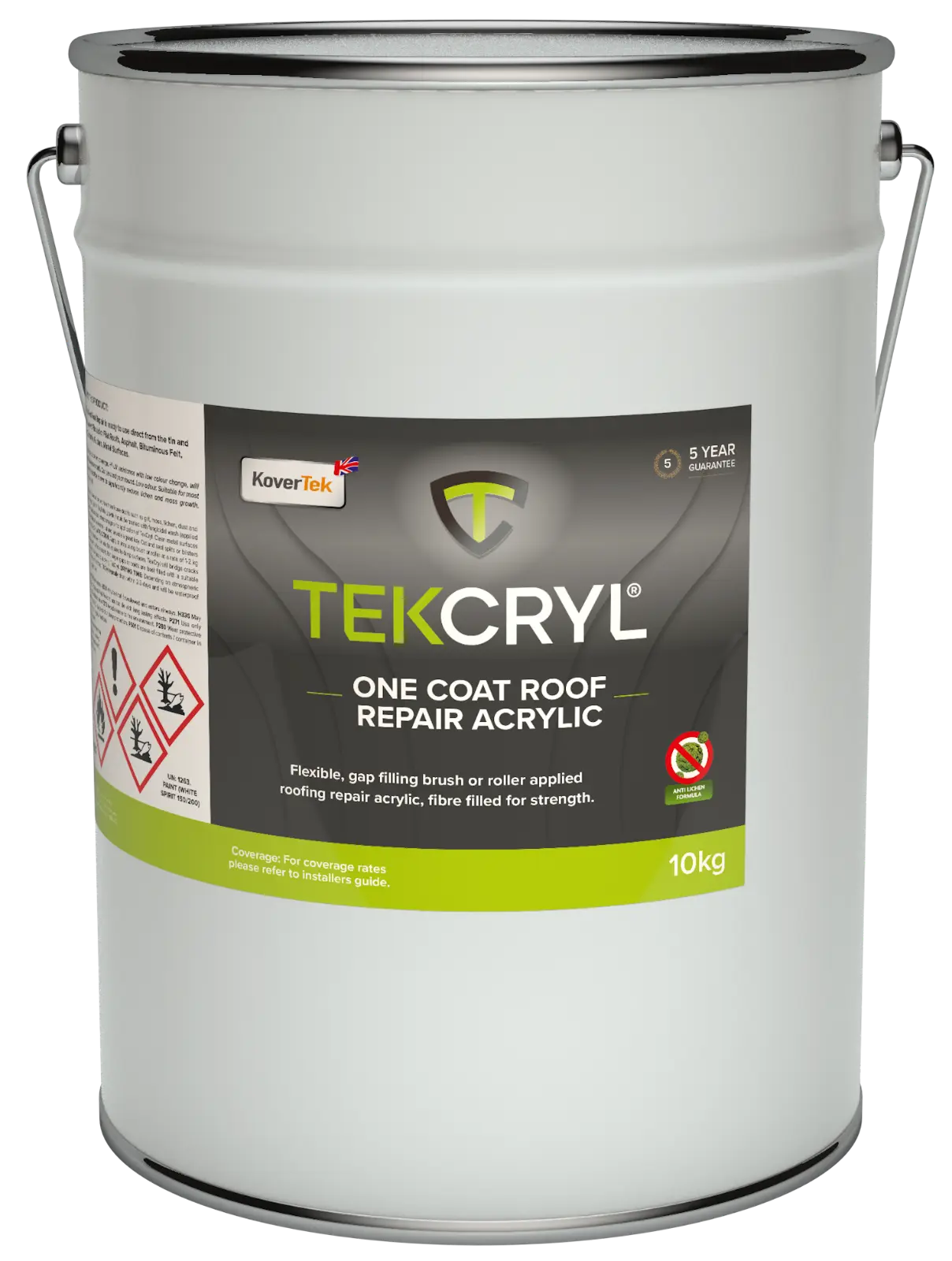 Kovertek TekCryl One Coat Acrylic Roof Repair Coating - Grey 10kg