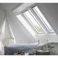 VELUX GGL UK08 2068 Triple Glazed Rain Noise Reduction White Painted Centre-Pivot Window (134 x 140 cm)