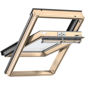 VELUX GGL FK06 3070Q Enhanced Security Pine Centre-Pivot Roof Window (66 x 118 cm)