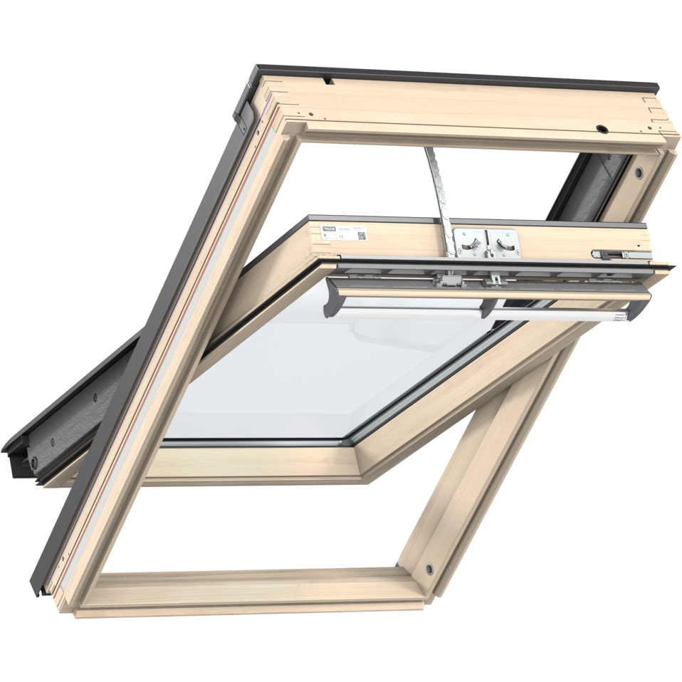 VELUX GGL FK08 306830 Triple Glazed Pine INTEGRA® SOLAR Window (66 x 140 cm)