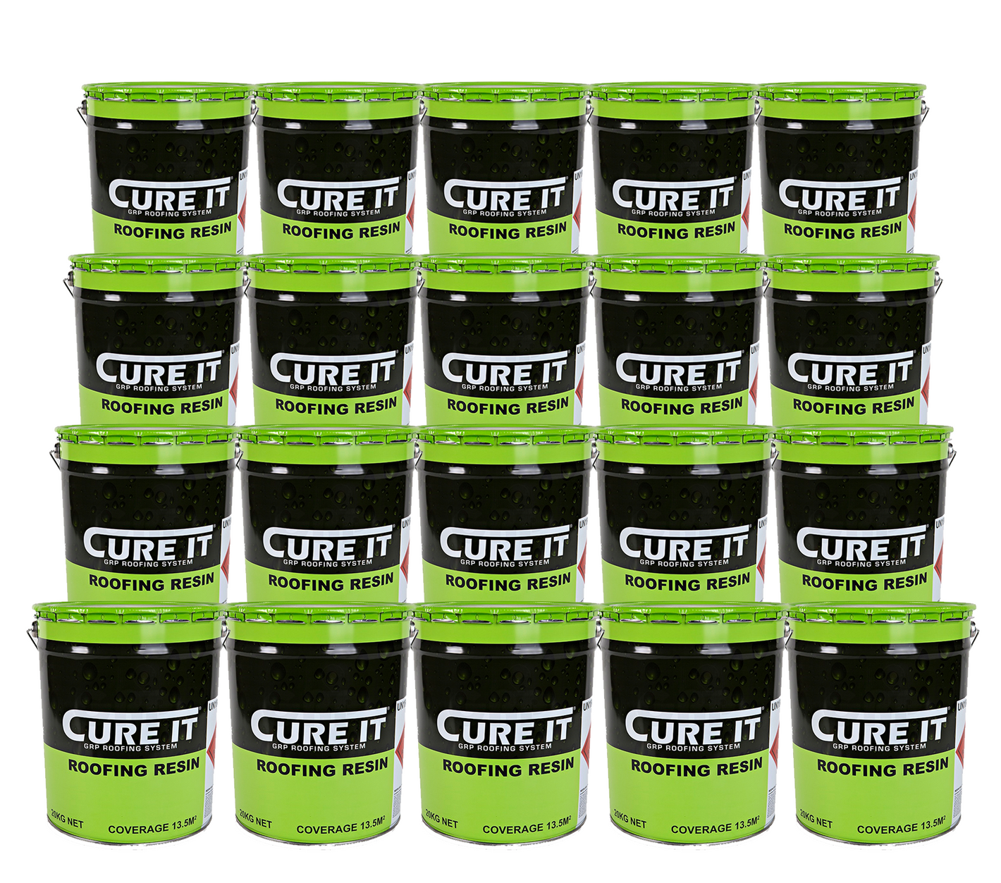 Cure It GRP Roofing Resin - 20kg (PALLET of 20 Tins)