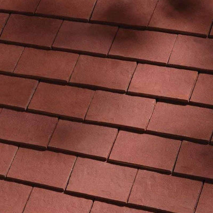 Dreadnought Clay Plain Roof Tiles - Classic Handmade Deep Red