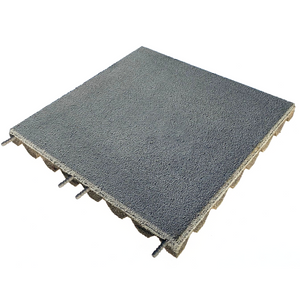 Dflect EPDM Coated Rubber Playground Tiles - Grey