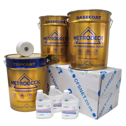 Metrodeck GRP Fibreglass Roofing Kit 450g - 30m2