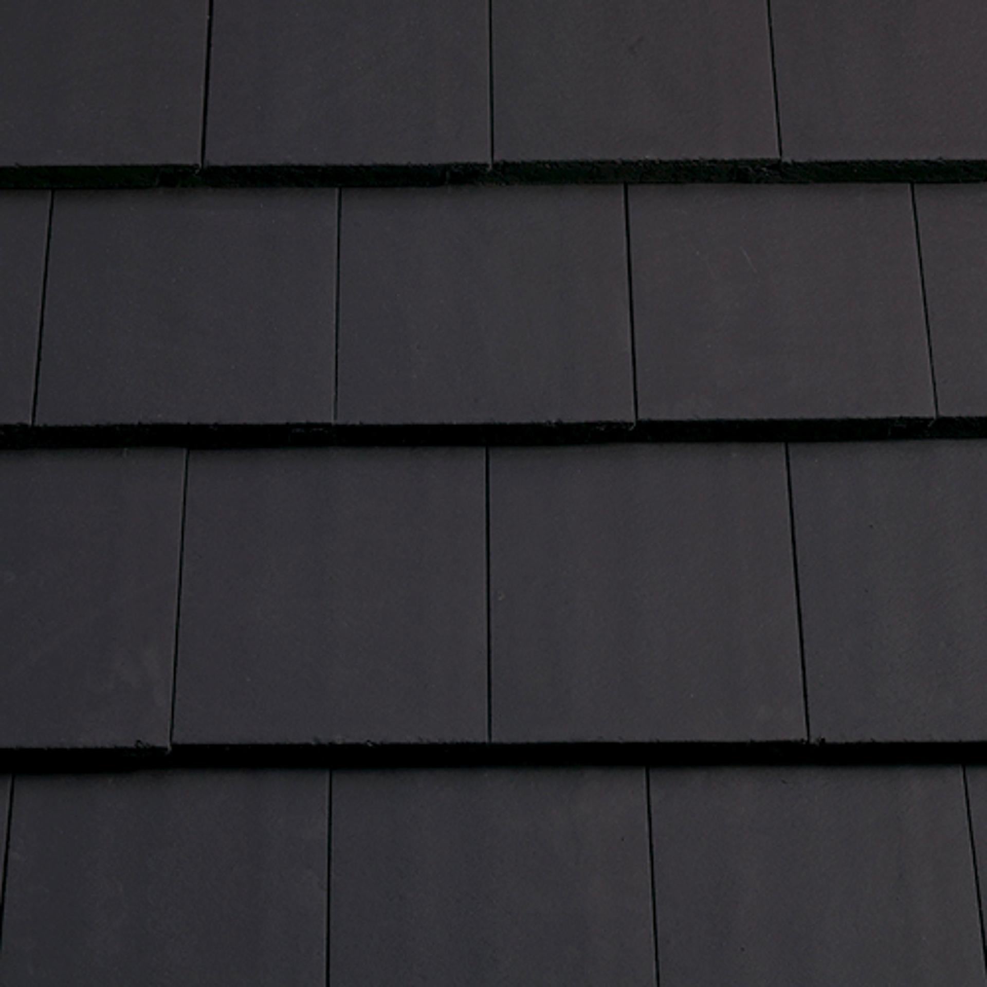 black roof tiles